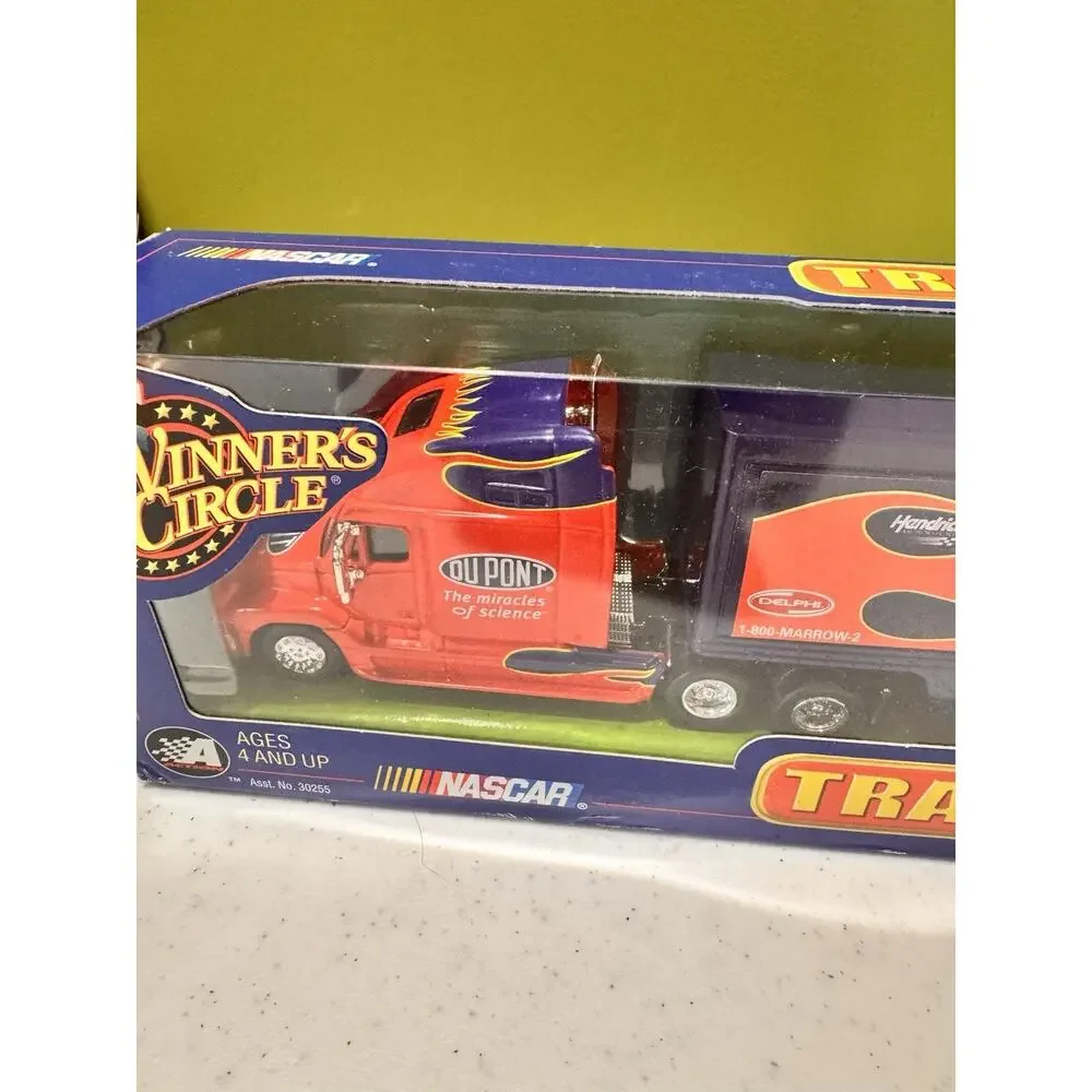Vtg Nascar Winners Circle Jeff Gordon #24 Dupont Trailer‎ Rig 1:64 Red Flames